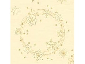 Serviet Dunilin 40X40 Cm Star Shine Cream,5 Pk X 45 Stk
