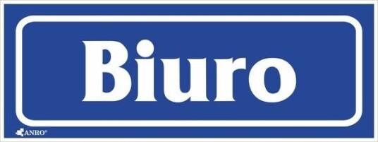 Anro Informasjonsskilt Kontor 13/T/F