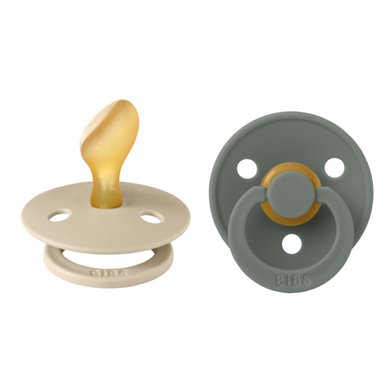 BIBS® Smokk Colour Anatomisk smokk Vanilje/Furu 6-18 måneder, 2 stk.