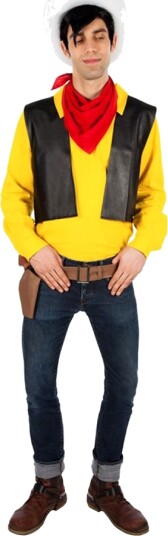 Maskworld Metamorph Lucky Luke Cowboy Kostyme Small 135741-48