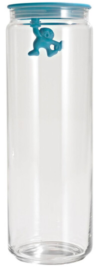 Alessi Gianni Glasskrukke med Lokk Lys Blå 200 cl