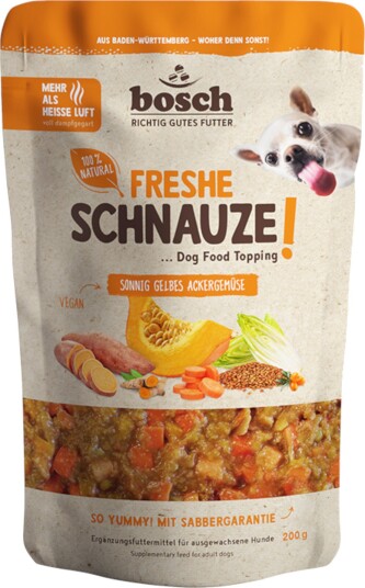 Bosch Freshe Schnauze Freshe Schnauze Topping jordrøde grønnsaker 200 g Bosch Freshe Schnauze Freshe Schnauze Topping jordrøde grønnsaker 200 g