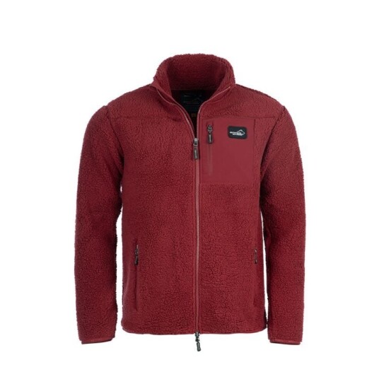 Arrak Sherpa Fleecejacket Men Dk Red M Arrak Sherpa Fleecejacket Men Dk Red M