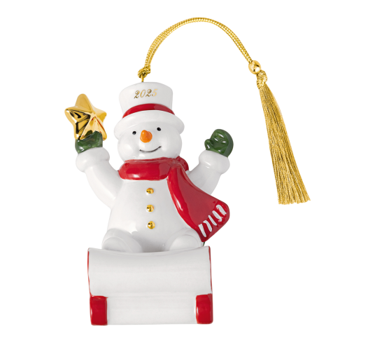 Villeroy & Boch Christmas Classic juletrepynt snømann 8,5 cm Villeroy & Boch Christmas Classic juletrepynt snømann 8,5 cm