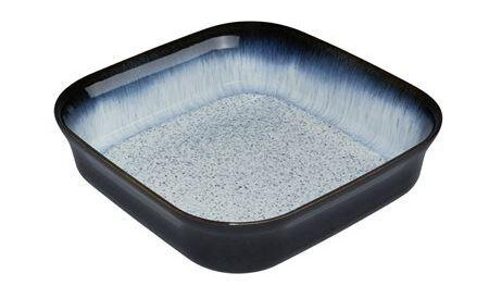 Denby  Halo ovnsform 6,5x24x24 cm grå/svart