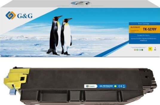 G&G Toner G&G-Kompatibel Toner Med Tk-5270Y Gul 6000S Nt-Pktk5270y For Kyocera Ecosys M6230cidn M6630cidn P6230cdn N