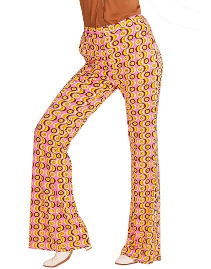 70 Talls Retro Disco Kostymebukse til Dame Strl L/XL