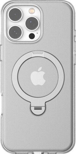 Torras Ostand Spin Deksel for iPhone 16 Pro Max Gjennomsiktig