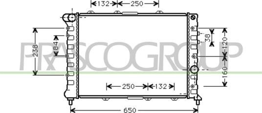 Intercooler PRASCO AA080N001