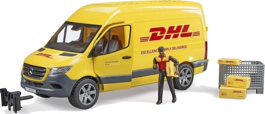 Bruder Dhl Bil M. Figur Bruder Bil 2671 Bruder Dhl Bil M. Figur Bruder Bil 2671