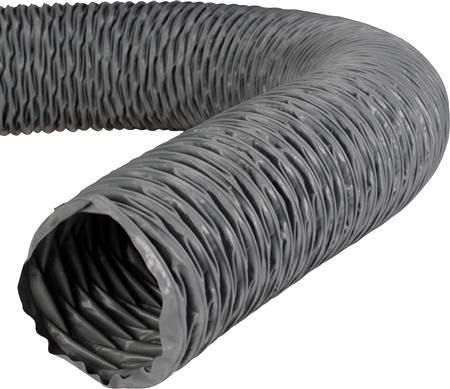 Lindab Flexslange Th 160 Af Pvc-Belagt Væv Med Indsvejst Stålspiral. Lgd. 6M Komprimeret Ca. 1,1 M.