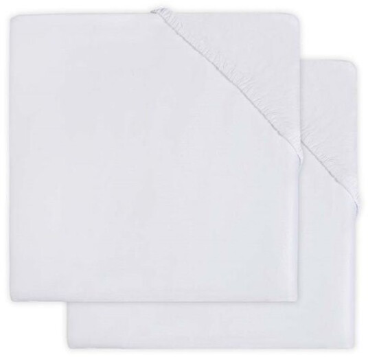Jollein Stretchlaken 2-pack Bomull 40x80cm Hvit Jollein Stretchlaken 2-pack Bomull 40x80cm Hvit