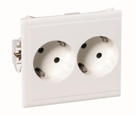 Schneider Electric 5940010 Slaveuttak 94 x 84 x 39 mm 2 veis Installasjonsmaterial