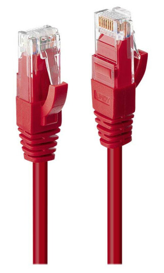 LINDY Premium koblingskabel - 1 m - rød