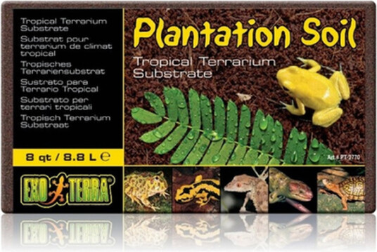 Plantation Soil Brick Substrat For Tropiske Terrarier Brun 8.8 L