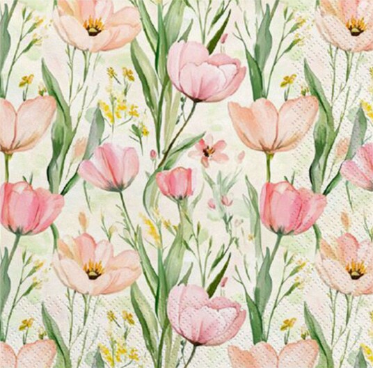 Servietter Engsblomster   20 pakning