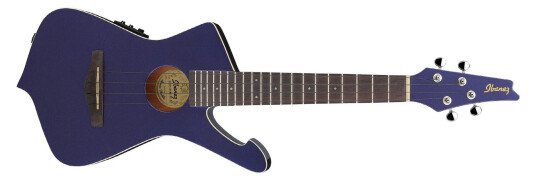 Ibanez Uict10-Mm Ibanez Iceman Ukulele M/mik Og Bag - Midnight Metallic Ibanez Uict10-Mm Ibanez Iceman Ukulele M/mik Og Bag - Midnight Metallic