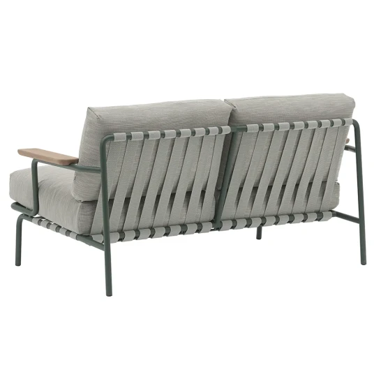 Muuto Settle 2 seters sofa Ribbed Weave 2/Dark Green