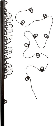 Hasta Gardinskinne U Wave 250 cm Svart