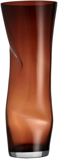 Orrefors Squeeze vase Sunset brown