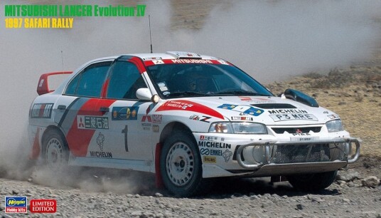 Hasegawa 1/24 Mitsubishi Lancer Evolution IV 1997 Safari Rally (Tommi Makinen) Hasegawa 1/24 Mitsubishi Lancer Evolution IV 1997 Safari Rally (Tommi Makinen)