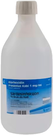 Klorhexidin Liniment  1 mg/ml, 1000 ml.