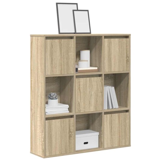 Bokhylle sonoma eik 89x24x101,5 cm konstruert tre