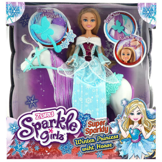 Sparkle Girlz Vinter Prinsesse Med Hest