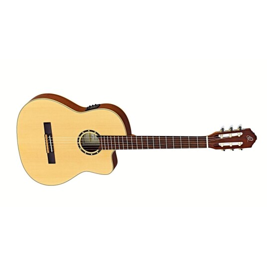 Ortega Guitars Ortega Rce125sn Klassisk Gitar 4/4 Med Mik, Thinline
