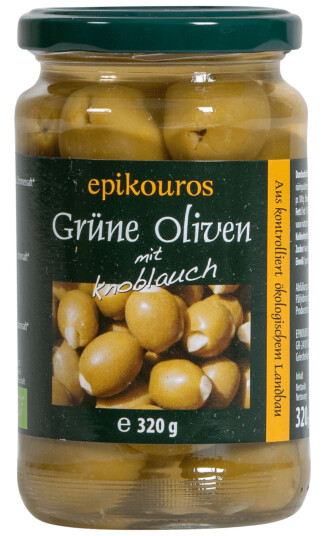 Rømer Greske Grønne Oliven Økologisk 320g Rømer Greske Grønne Oliven Økologisk 320g