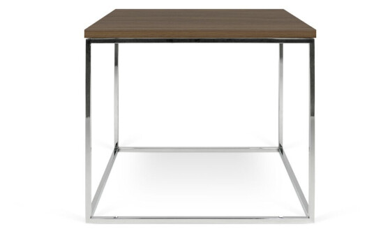 Temahome - Gleam 50 Sofabord - Valnøtt/Krom Unoliving