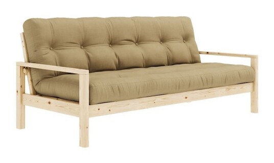 Karup Design Knob Sovesofa, Lakkert furu, Wheat Beige Unoliving 1733433-16-0 1733433-03-0 Karup Design Knob Sovesofa, Lakkert furu, Wheat Beige Unoliving 1733433-16-0 1733433-03-0