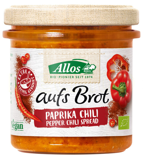 Allos Smørepålegg Aufs Brot Paprika Chili 140g Allos Smørepålegg Aufs Brot Paprika Chili 140g