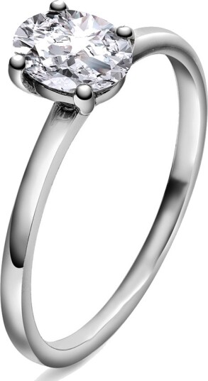 Juliett ring i gull med moissanite 0,75 størrelse Juliett ring i gull med moissanite 0,75,50
