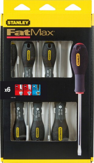 Stanley Tools Skrutrekkersett Fatmax 6 Deler Stanley Tools Skrutrekkersett Fatmax 6 Deler