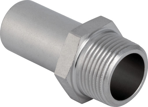 Geberit 54mm Mapress RF Overgangsnippel for Hydraulikk