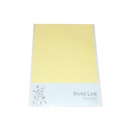 Paper Line Fantasikartong Lysegul A4 180g 10 stk Paper Line Fantasikartong Lysegul A4 180g 10 stk