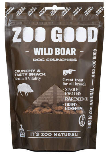 Zoo Good Villsvin Hundegodbiter 120g - Crunchy Belønningssnacks