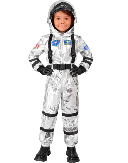 Widmann Sølvfarget Astronaut Barnekostyme 8 10 ÅR 28067 Widmann Sølvfarget Astronaut Barnekostyme 8 10 ÅR 28067