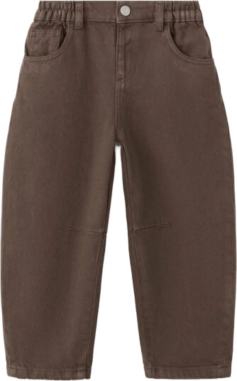 Mango Mid Rise Balloon Jeans Brown 18 24M