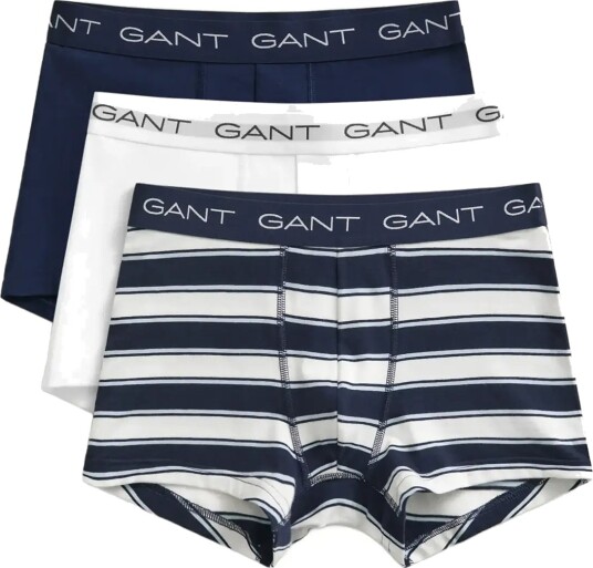 Gant Stripe Trunk 3 Pack Navy S