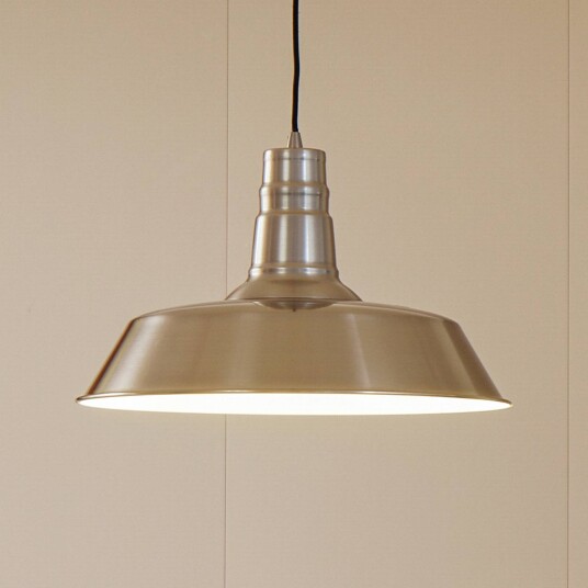 Lindby hengelampe Laylan svart/hvit Ø 46 cm metall