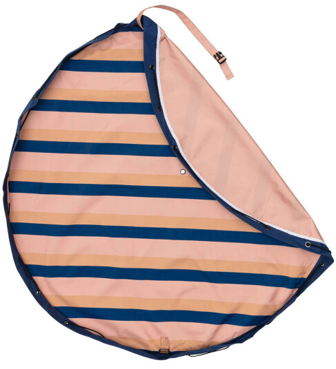play&go Lekematte Outdoor 2-i-1 Mocha stripes ⌀ 140 cm play&go Lekematte Outdoor 2-i-1 Mocha stripes ⌀ 140 cm