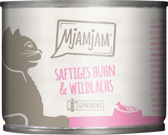 Mjamjam Våtfôr Sparepakke Saftig Og Villaks Kylling 24 X 200 G