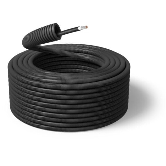 PM FLEX Ferdigtrukket K rør 16/Solcellekabel 1x6mm² Sort 100m