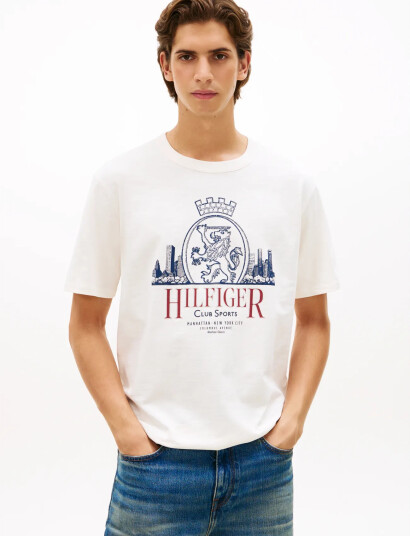 Tommy Hilfiger Heritage Series Crest Tee Cream XXL