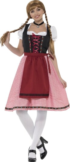 Tyrolerflørten - Oktoberfestkostyme 3 Deler - Strl L