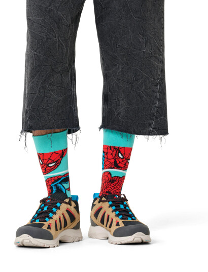 Happy Socks Marvel™ Spider-Man Web-Slinger Sock - Blue - 36-40