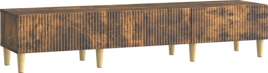 TV skap med skuff Røkt Eik 147 x 34,5 x 30 cm Konstruert tre TV skap med skuff Røkt Eik 147 x 34,5 x 30 cm Konstruert tre