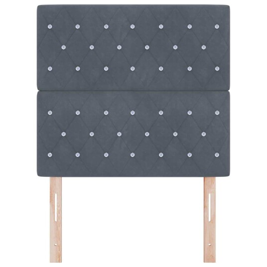 LED Hodegjerde Mørk Grå 100 cm Fløyel LED Hodegjerde Mørk Grå 100 cm Fløyel